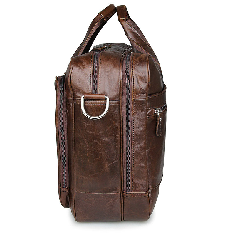 LACHIOUR Genuine Leather Men B - Leather Work Bag recensie en prijs