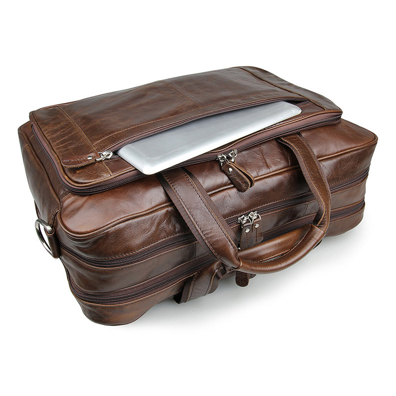 LACHIOUR Genuine Leather Men B - Leather Work Bag recensie en prijs